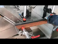 Цифровая дисплейная двойная головка оконная режущая пила двойная голова режущая пила для алюминия и UPVC video