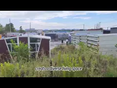 Подвижная сборная складная контейнерная коробка для охраны дома огнестойкая video