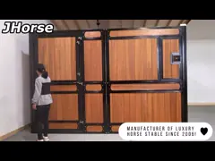 Q235ゲートの窓2.2mの高さの鋼鉄タケ一時的な馬の馬小屋 video