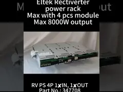 отдельная линия интегрированной системы 2u 6kva Rectiverter Eltek на 220vdc 241123,102 241123,100 video
