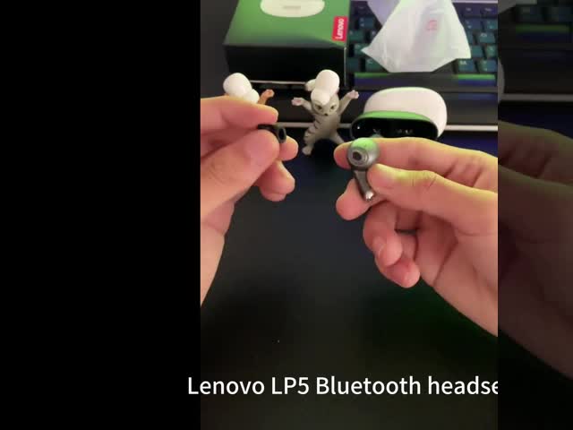 Lenovo LP5 TWS Earbuds sem fio com a bateria do fones de ouvido 320mAH ostenta fones de ouvido impermeáveis