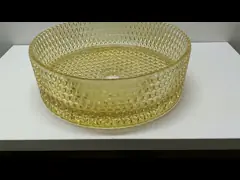 Блок тазика мытья цилиндра стеклянный с центральными раковинами Кунтертоп места стока video