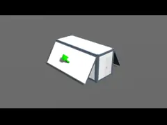 20FT расширяемый контейнер Дизайн дома Черный каркас Черный стенный панель EPS Затемненное стеклянное дверь video