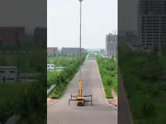 Тележка деятельности высоты 50 m сверх-большая платформа деятельности носит 400 KG (до 5 человек) может повернуть 360° video