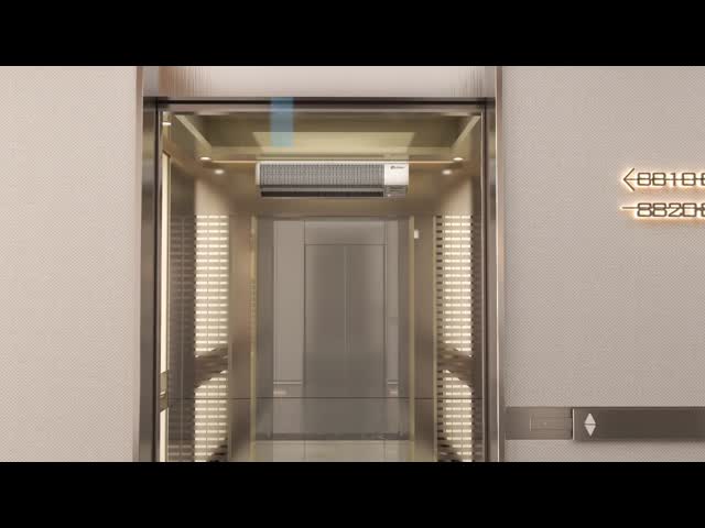Stainless Steel Elevator Ventilation Air Curtain With Body Induction Auto On / Off 32 Inch