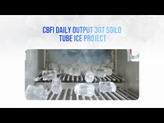 Машина для производства льда трубки аммиака 30 тонн дня прозрачная твердая для сока вин напитков video