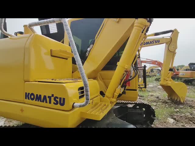 Подержанный гидравлический экскаватор Komatsu PC120, 2022 год, без ремонта видео