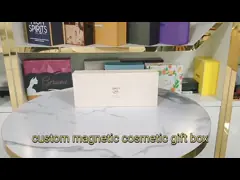 Губная помада магнитной косметической коробки Paperboard офсетной печати упаковывая video