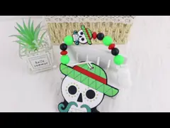 Мягкий и гибкий силикон Teether на 0-36 младенца DIY силикона месяцев keychains teether на хеллоуин video