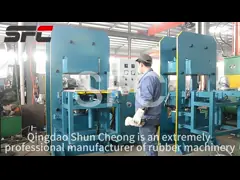Покрышка колеса тачки изготовляя оборудование машины/твердой резиновой покрышки порошка вулканизируя video