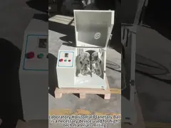 Горизонтальная мельница шарика 0.75KW для питаясь размера материалов 1-10mm video