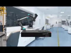 UR5 всеобщие роботы Cobot с блоком развертки 3D как автоматизированная станция измерения 3D video