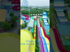 скольжение бассейна водных горок камикадзе скорости 20M комбинированное для взрослых video