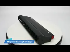 Вращающаяся регулируемая решетка лампы прямого света, излучающая настенный прожектор video