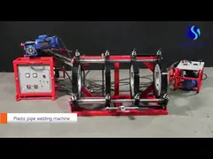 сварочное оборудование сплавливания батта сварочного аппарата трубы HDPE PE 90mm-355mm пластиковое Electro с колесом video