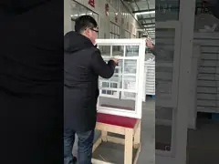 Настраиваемый размер размер виниловый пластик UPVC одноподвешенное окно в доме video