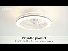 Low Profile Bedroom Dimmable LED Ceiling Fan With Remote 6 Speed Choice