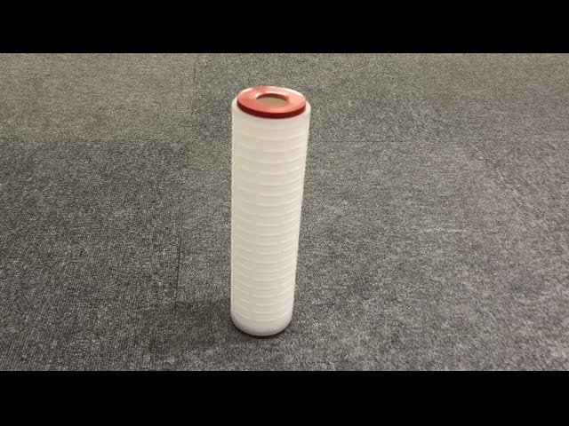 Chemical Contaminant Removal Pleated Filter Cartridge With Max Operating Temperature 65 - 80℃