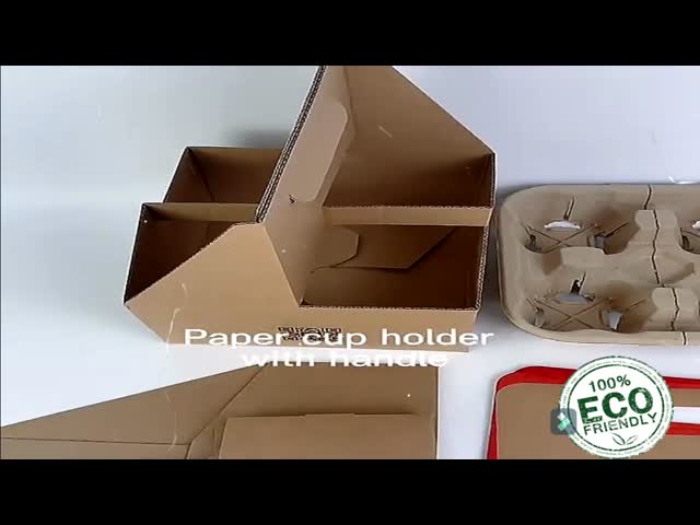 Manufacturer Disposable Take Away Free Samples 4 Paper Cup Holder Tray Carrier,paper holder,newspaper holder recycling,t
