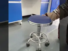 Табуретка лаборатории шарнирного соединения Multiscene практически, который катят стулья лаборатории и табуретки video