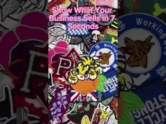 Прочные изготовленные на заказ вышитые эмблемы, утюг ткани Twill на заплатах бренда video