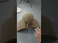 Игрушка шарика Scratcher кота новизны лапки ногтя для царапать и игры грубой поверхности video