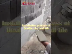 Mcm Stone Flexible Clay Tiles Brick Cladding Customizable For Exterior Villa Wall