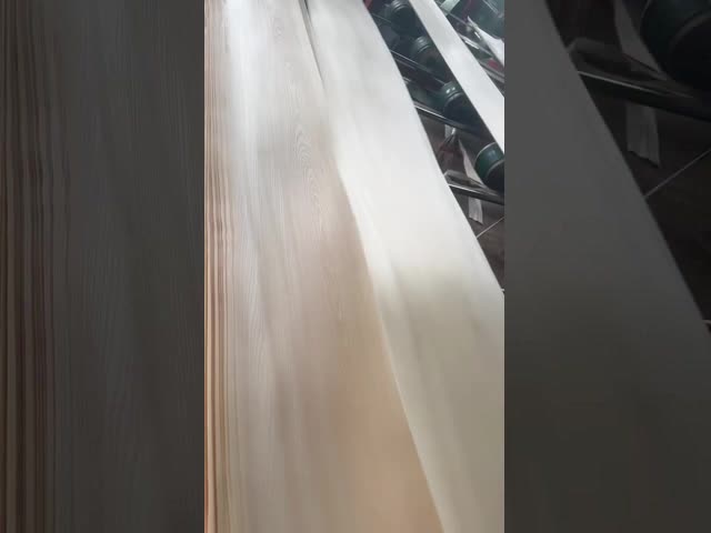 Milk White Basswood Crown Cut Veneer Sheet For Dyeing Veneer / Plywood