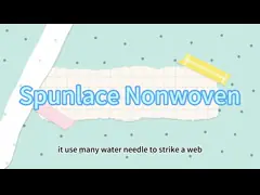 Ткань Spunlace большой точки Nonwoven для влажной ткани и очищать обтирает video