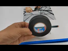 Высокотемпературная автомобильная лента обруча провода, чернота ленты тени проводки мотоцикла полиэтилена video