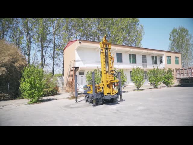 260m Depth Crawler Water Well Drilling Rig Machine Pneumatic Borehole Drilling Rig