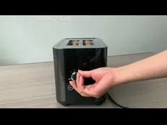 Кусок 1000W тостера 2 нержавеющей стали хранения шнура небольшой почищенный щеткой video