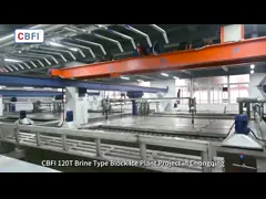 Машина льда блока соленой воды R507/R404a, блок льда рыб мяса охлаждая делая дело video