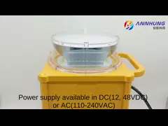 Beyaz Mors Kodu H Heliport İşaret Işığı 2500cd 110-240VAC Helipad Işığı