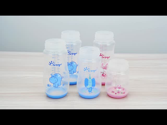 FDA PPの自由の二重ハンドルBPAが付いている広い首の哺乳瓶