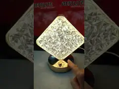 Настольная лампа диаманта света ночи ярких детей управляемая батареей для домашнего украшения video