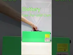 Электрические 60В глубокий цикл батареи для гольф-кошашек металлический корпус пользовательский аккумулятор video