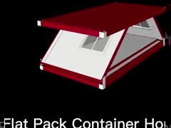 Изолированный восходящим потоком теплого воздуха дом контейнера огнеупорного Анти--землетрясения Анти--похищения складной video