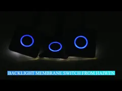 Flexible FPC Backlight Membrane Switch Embedded LED Illuminated Membrane Switch