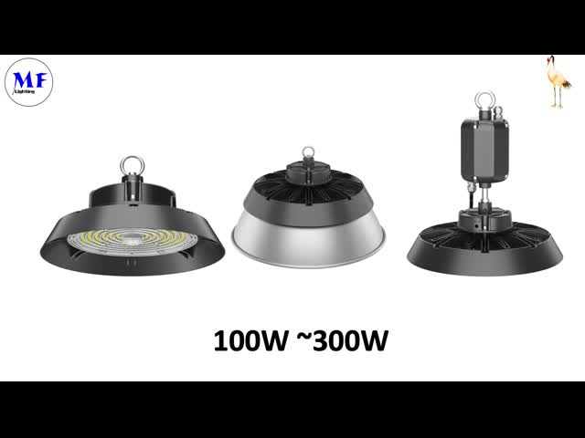 IP65 100-300W 3 Years Warranty Lightweight LED High Bay Light For Warehouse Supermarket