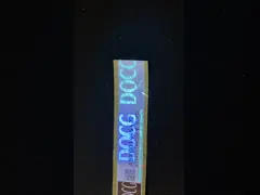 Голографический охранный дизайн налоговой марки с невидимой поверхностью УФ video