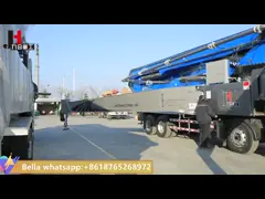 JIUHE 52M Бетонный грузовик с насосом Цементный насос Бетонная машина video
