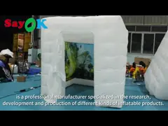 Led Light Inflatable Marquee Tent Children Inflatable Cube Party Nightclub Tent Small Tent