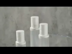 40ml/100ml/120ml/50g Glass White Cylindrical Frosted With White Lid For Cosmetic Packaging Bottle