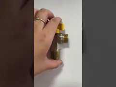 Подъемный ствол латунный угловой клапан с цинковой ручкой для промышленного использования video