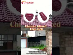 Изготовленные на заказ черепицы Frost устойчивые розовые красные застекленные керамические 220mm video