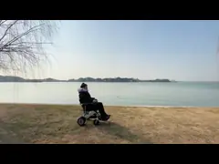 4h Charging Anodizing Aluminum Frame Collapsible Power Wheelchair video