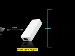 5V-20V PoE splitter usb c RJ45 Выход данных Подходит для компьютеров и iPad video