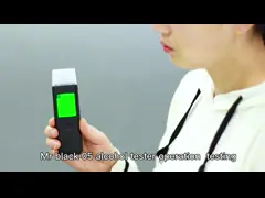 АБС пластиковая портативная машина для проверки алкоголя при дыхании с зарядкой типа С video