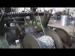 Высокая жесткость 500 м/рулон тюремной колючей проволоки для защиты от коррозии video